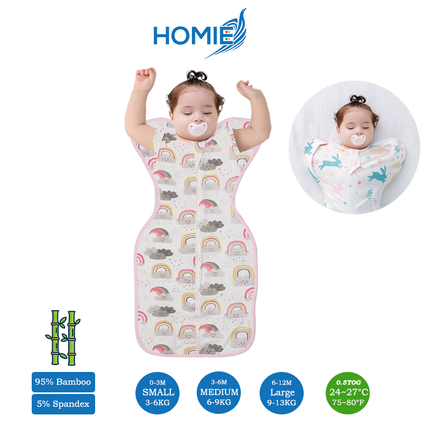 Button Bamboo Swaddle (6 to 12 months) ONLY