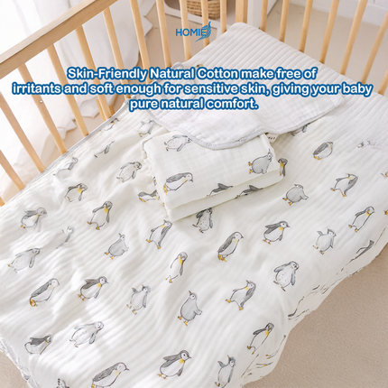 6-Layer Cotton Gauze Blanket (110x105cm)