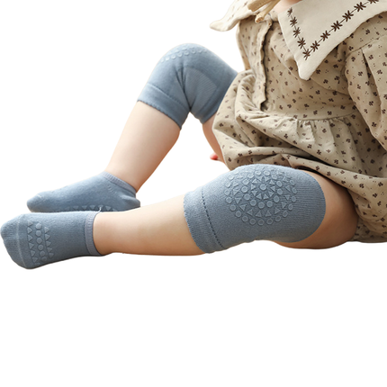 SUMMER BABY KNEE PAD AND FLOOR SOCKS SUIT combed cotton non slip crawling protector (Toddler Sports Set)