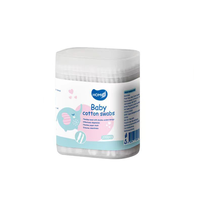 HOMIE Baby Safe Disposable Cotton Swabs