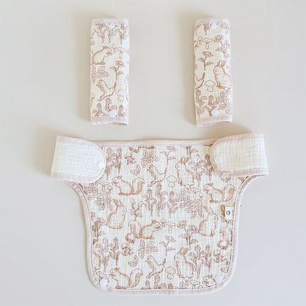 3 in 1 Reversible Cotton Teething Drooling Pads