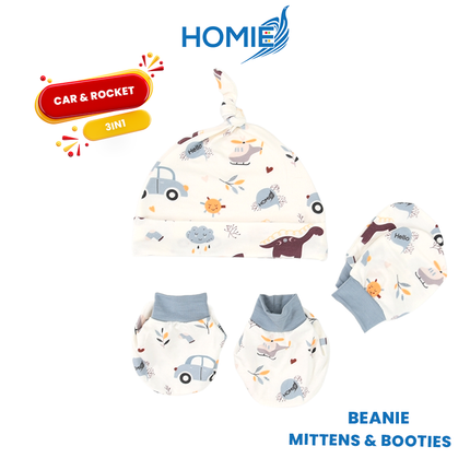 3in1 Bamboo Hats, Mittens and Socks