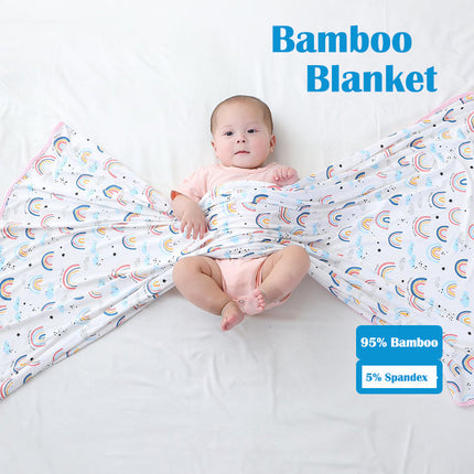HOMIE Cozy Baby Bamboo Rayon Swaddling Blanket (size120x120cm)