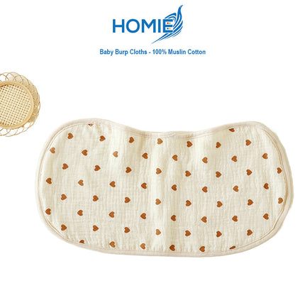 Baby Burp Cloths - 100% Muslin Cotton