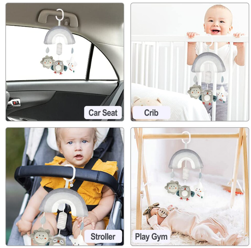 Baby Toys Baby Clip On Hanging Plush Toy Stroller and Car Seat