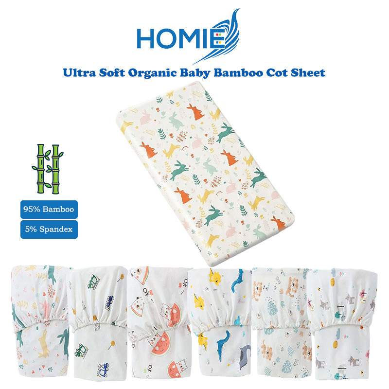 [Ultra Soft Organic Baby Bamboo cot sheet]Bamboo Crib Cot Bed Fitted Sheet/Fitted Sheet/Baby bedsheet