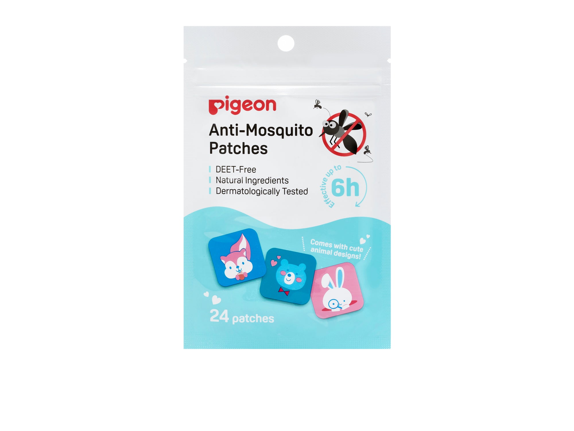 PIGEON Anti-Mosquito Patch -  (24) patches  - (6) hours