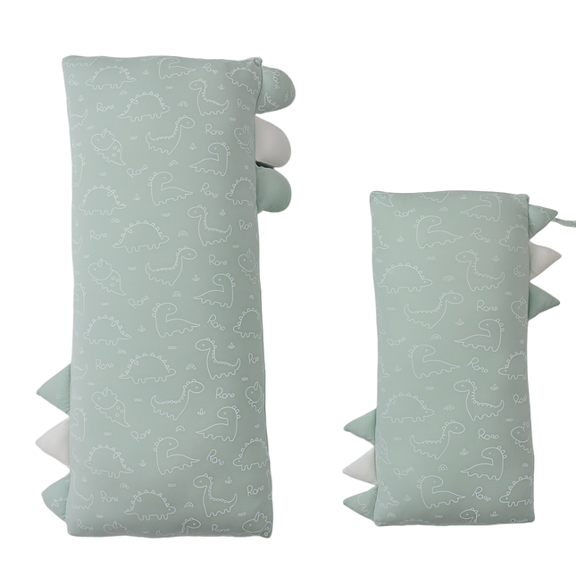 Green Dino Ultra Soft Bamboo Baby Pillows /Baby Bolster FULL SET (Copy)