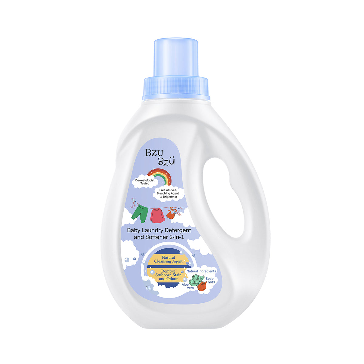 BZU BZU Baby Laundry Detergent & Softener 2-in-1 | Remove Stubborn Stain & Odour | Natural & Organic