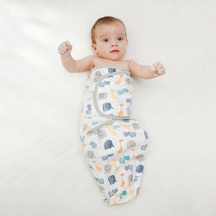 【Newborn Infant Baby Cotton Wrap Swaddle】Soft Breathable Adjustable Toddler Swaddles Essential