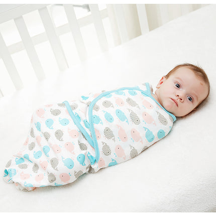 【Newborn Infant Baby Cotton Wrap Swaddle】Soft Breathable Adjustable Toddler Swaddles Essential