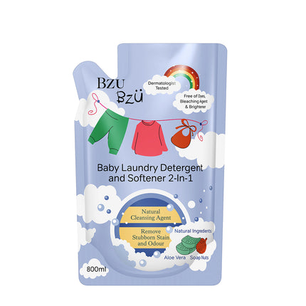 BZU BZU Baby Laundry Detergent & Softener 2-in-1 | Remove Stubborn Stain & Odour | Natural & Organic