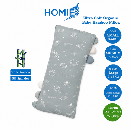 Ultra Soft Bamboo Baby Pillows /Baby Bolster FULL SET
