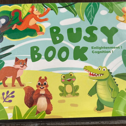 BUSY BOOK quiet book montessori sensory educational toy for toddlers (3 years+)