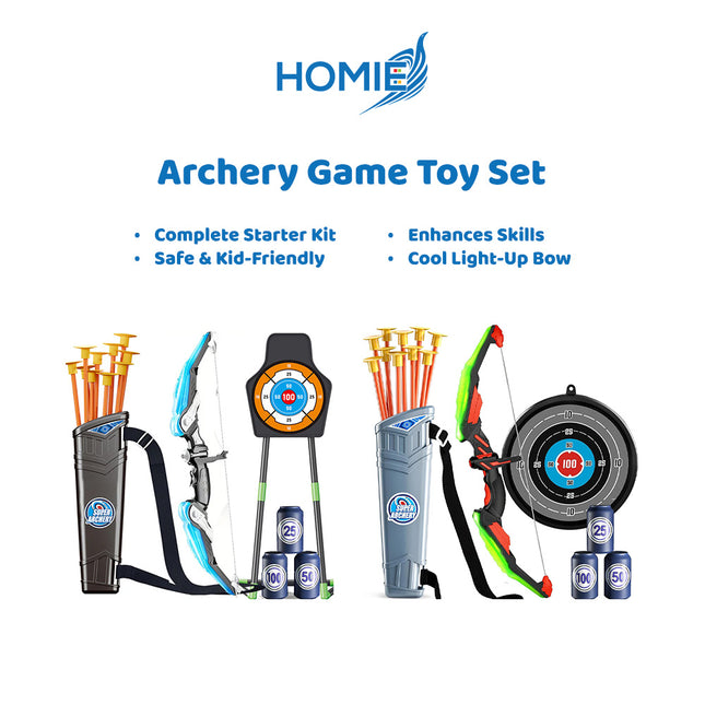 ARCHERY GAME TOY SET bow and arrow with target stand for kids (Outdoor and Indoor Play)