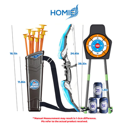 ARCHERY GAME TOY SET bow and arrow with target stand for kids (Outdoor and Indoor Play)