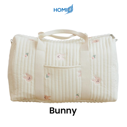 Korean Embroidery Carton Mommy Bag