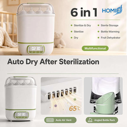 OONEW 6-IN-1 Bottle Sterilizer and Dryer