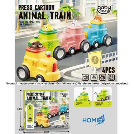 HOMIE Children Cars Press and Go Trucks (4 pcs Set)