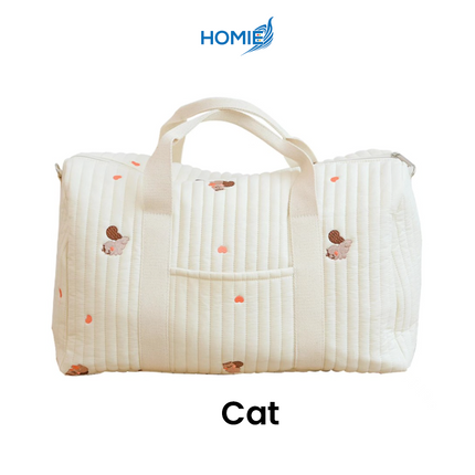 Korean Embroidery Carton Mommy Bag