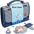 Blue Lines Diaper Changing Mat
