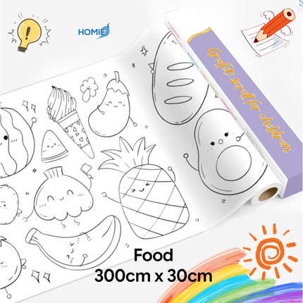 Drawing Color Paper Roll Creative Imagination with the Ultimate Extra Long Drawing and Coloring Roll ✨