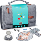 Grey Diaper Changing Mat