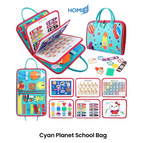 Cyan Planet School Bag