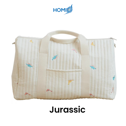 Korean Embroidery Carton Mommy Bag