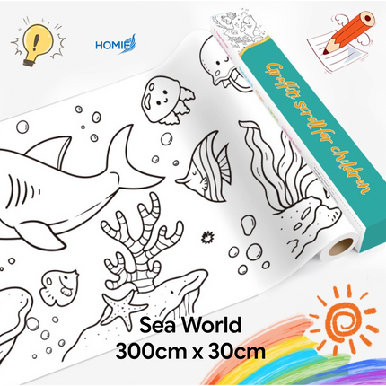 Drawing Color Paper Roll Creative Imagination with the Ultimate Extra Long Drawing and Coloring Roll ✨