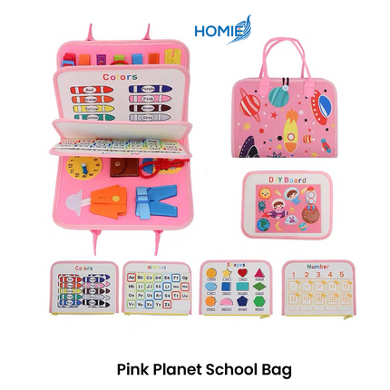 MONTESSORI BUSY BOARD BAG sensory toy for toddlers