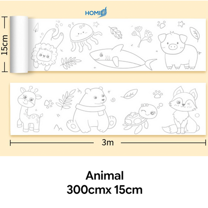 Drawing Color Paper Roll Creative Imagination with the Ultimate Extra Long Drawing and Coloring Roll ✨