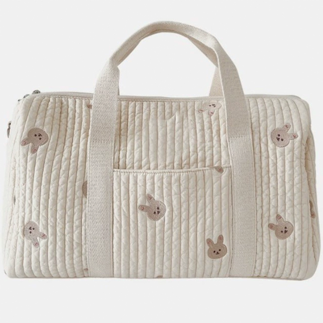 Korean Embroidery Carton Mommy Bag