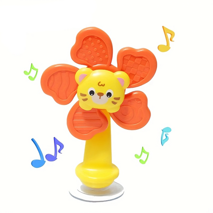 Spinning Flower Animal Character Toys