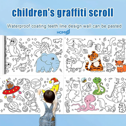 Drawing Color Paper Roll Creative Imagination with the Ultimate Extra Long Drawing and Coloring Roll ✨