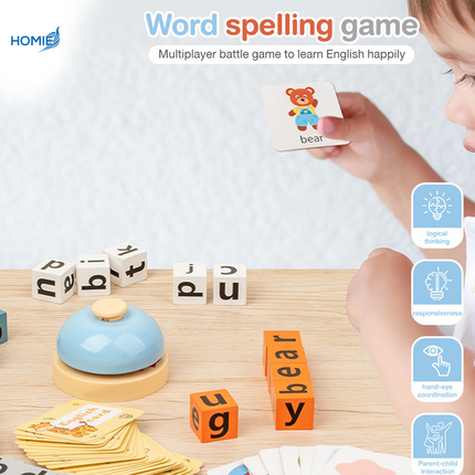 Word and letter building blocks (3 to 6 years old)