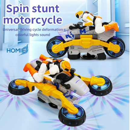Stunt Motorcycle Toy with colorful and music (Electronic Stunt Toy)