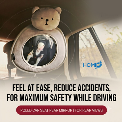 Plush Baby Car Seat Mirror