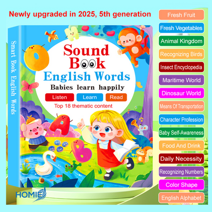 MY FIRST ENGLISH SOUND BOOK educational talking book