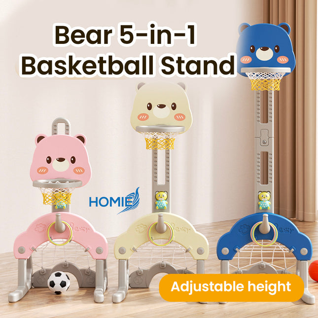 CHILDREN BASKETBALL STAND indoor liftable adjustable height shooting frame toy (Kids Birthday Gift)