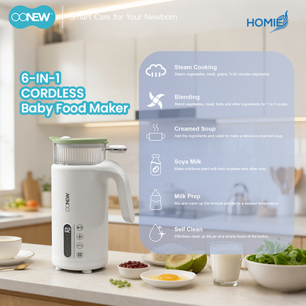 OONEW 6-IN-1 CORDLESS Baby Food Maker