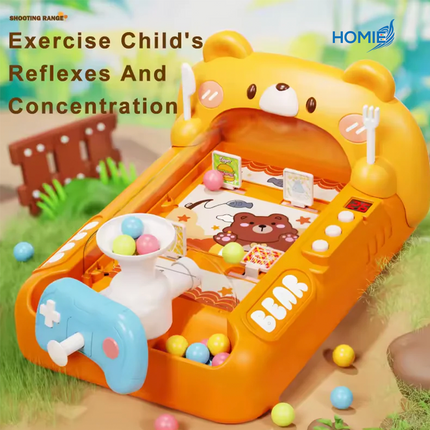 BEAR pinball shooting game electronic arcade machine for kids