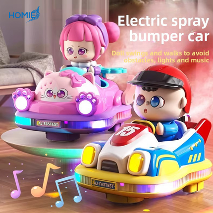 Electric Spray Bumper Car Toy