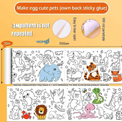 Drawing Color Paper Roll Creative Imagination with the Ultimate Extra Long Drawing and Coloring Roll ✨