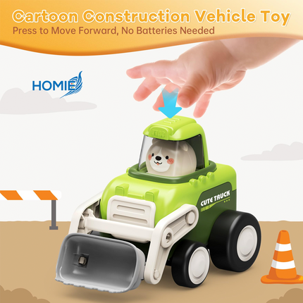 HOMIE Children Cars Press and Go Trucks (4 pcs Set)