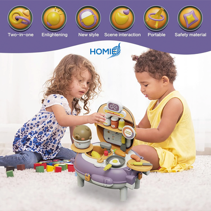 Mini Trolley Car and Suitcase Toy