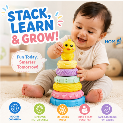 Soft and Washable Stacking Toy 7pcs (6 Months and above)
