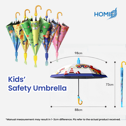 Vinyl sunscreen rain and shine portable Kid Umbrella (Free Waterproof Case)
