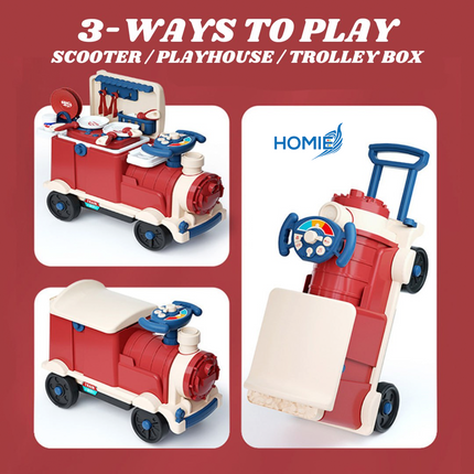 Mini Train Toys Multi Functional Play House