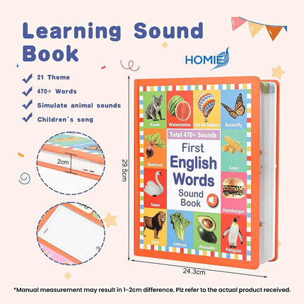 MY FIRST ENGLISH SOUND BOOK educational talking book